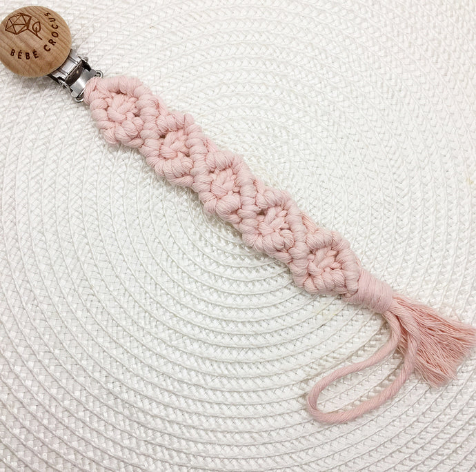Attache-suce en macramé